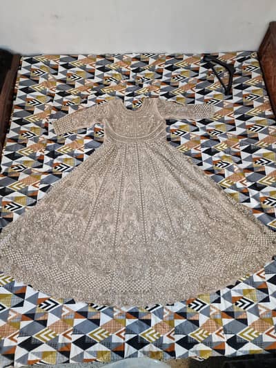 Walima bridal dress with matching jewelry