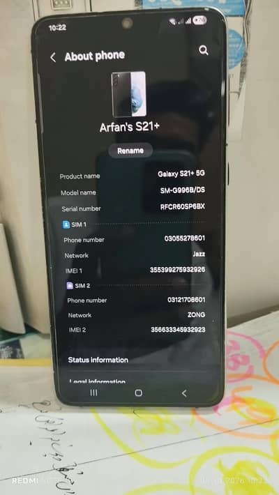 Samsung Mobile S21 plus