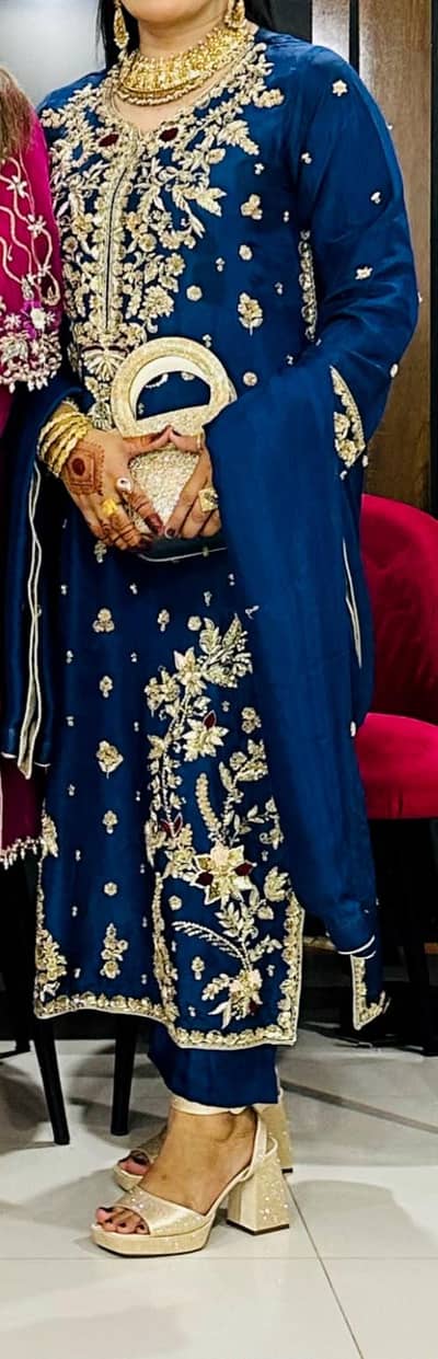 royal blue fancy dress
