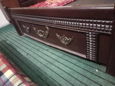 handmade wooden bed