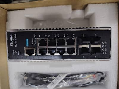 RG-IS2712G-DC. Ruijie 8-port 100/1000BASE-T, 4-port 100/1000BASE-X SFP
