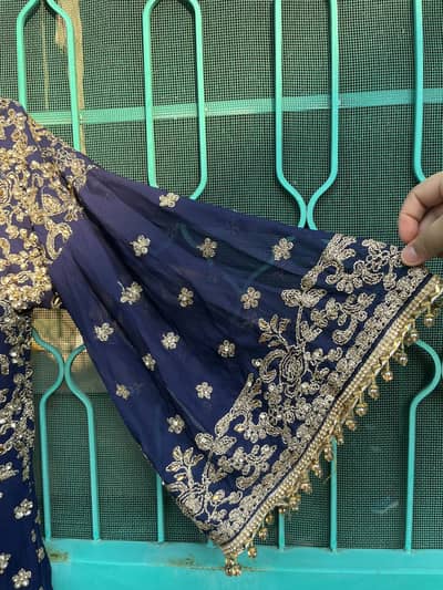 Wedding wear frock shalwar dupatta