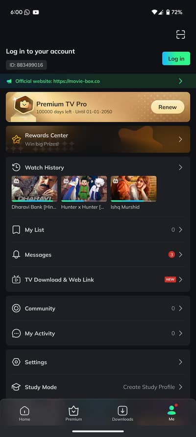 Movie box  03477797169