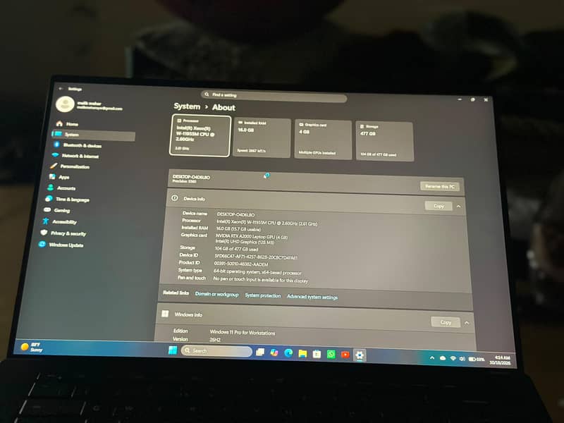 Dell precision 5560 5