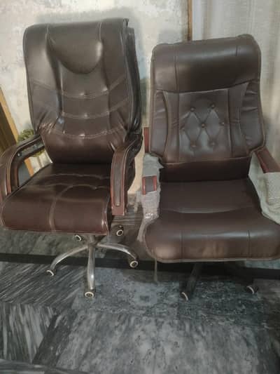 tow office chairs