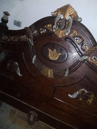 Wooden Bed Set For Sale + Original Molty Foam For Sale