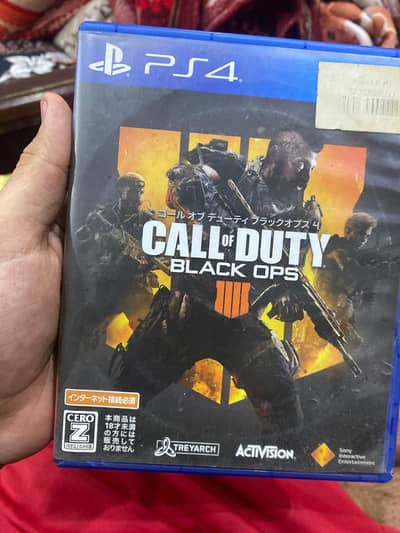 call of dutu black ops 4 and re7 biohazard ps4