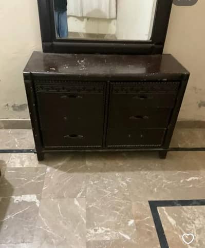 two side table one dressing table one bed