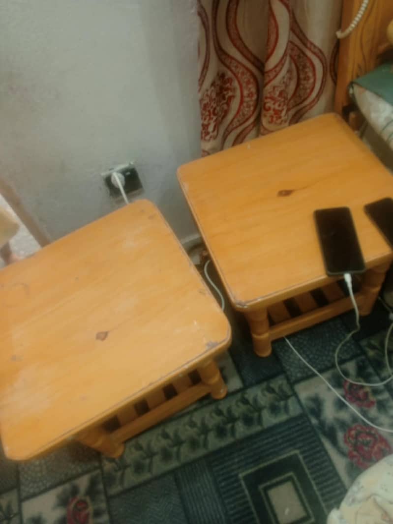 Bed with side table 2