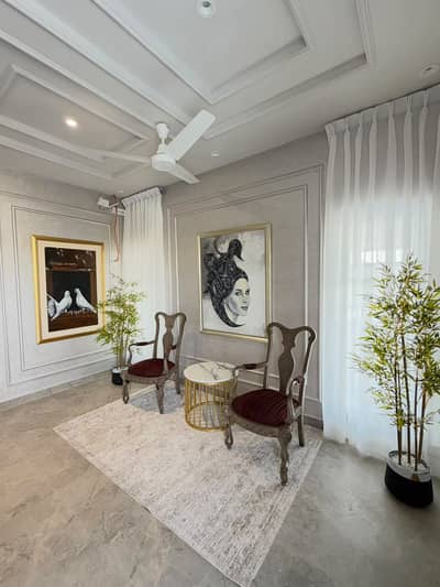 A brand-new, luxury, fully furnished 14-marla family apartment is available for rent. DHA Phase 8, Ex-Air Avenue, Lahore.