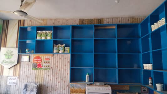 Complete shop racks & counter