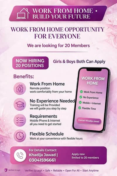 Online work from Home - Earn 40k to 60
