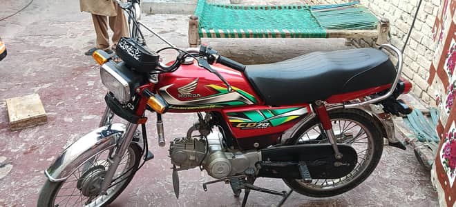 Honda CD 70 2022 condition All ok Second user all documents ok