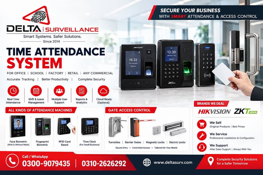 Time Attendance Machine Karachi | Biometric Face Fingerprint RFID ...