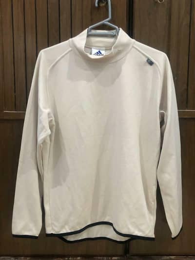 Title: Adidas Vintage Style White Full Sleeve Shirt – Size S