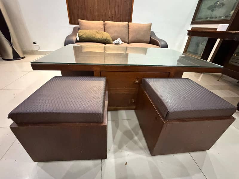 Center Table + Dinning Table + Stool/Table 1