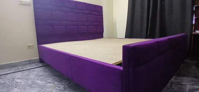 King Size Bed for Sale – Elegant Purple Design