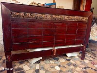Wooden Double Bed Good Condition