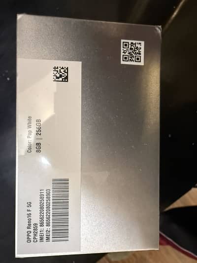 OPPO Reno16 F 5G – 8GB/256GB – Box Pack Sealed – PTA Approved