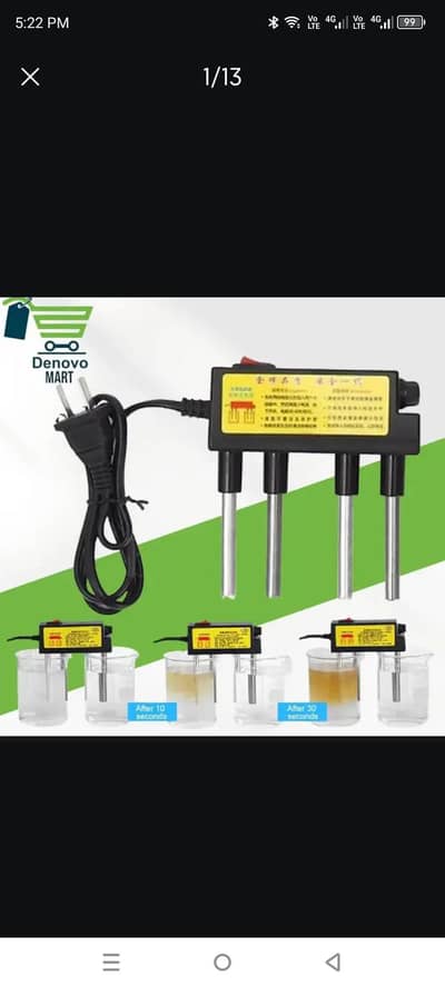 Water  Quality Tester switch Electrolyzer Electrolytic Iron Bar