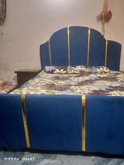 bed side tables foam blue colour