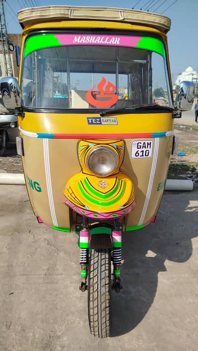 tez raftar rickshaw model 2023 good condition for sale