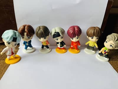BTS Figures 9 piece set for sale