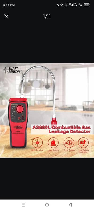 SMART SENSOR AS8800L Hand tool Portable Automotive  Gas