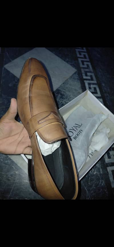 brown leather shoes