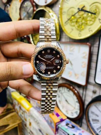 Brand New Luxury Blue & Gold Stylish Wrist Watch ⌚