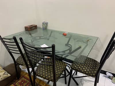 Dining table with chairs