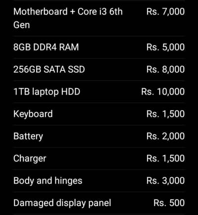 Spare Parts / Whole Laptop
