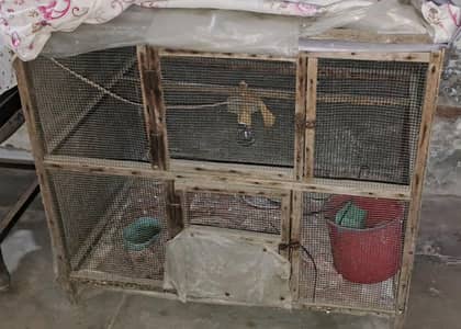 wooden cage