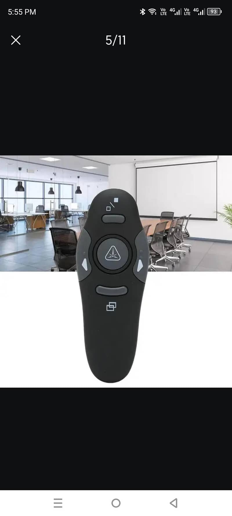 PPT Remote Control hand tool Presenter USB  Power Adapter Pointer 4