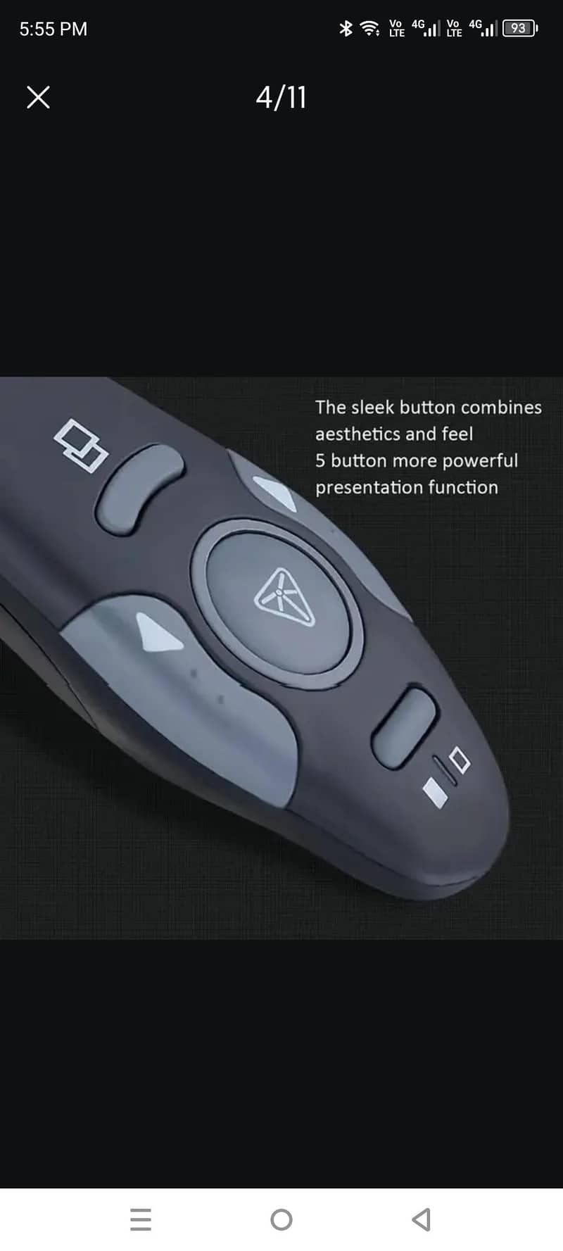 PPT Remote Control hand tool Presenter USB  Power Adapter Pointer 5