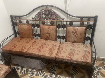 Sofa Set 5 seater 3+1+1 iron sofa set