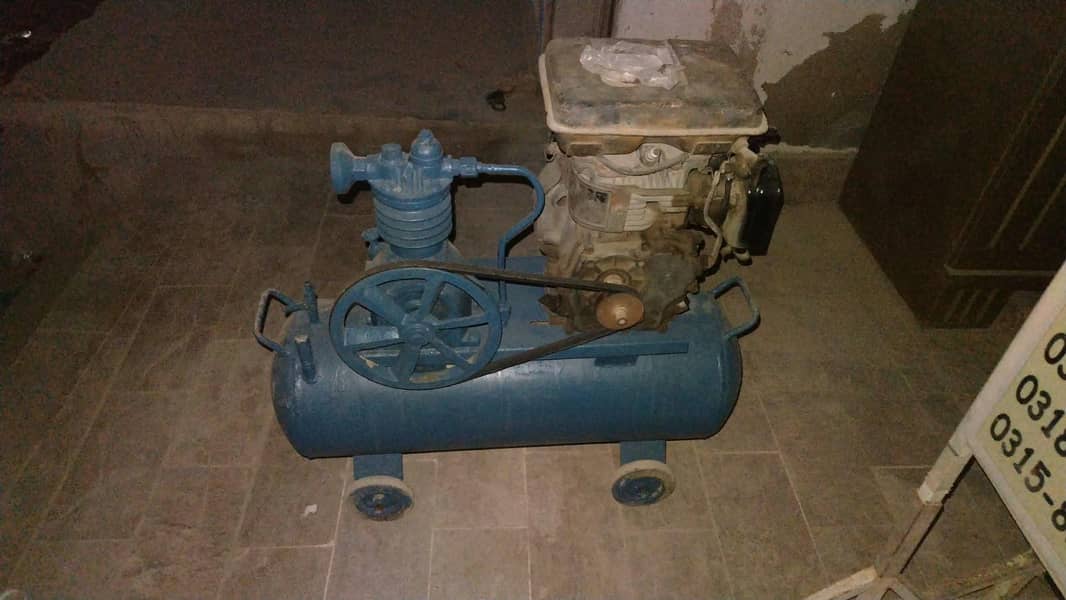 JAPANESE PETROL AIR COMPRESSOR & FAZAL PAINTING GUN WITH PIPE - Air ...