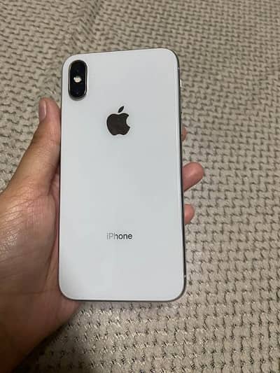 iPhone X 256 full box argent for sale