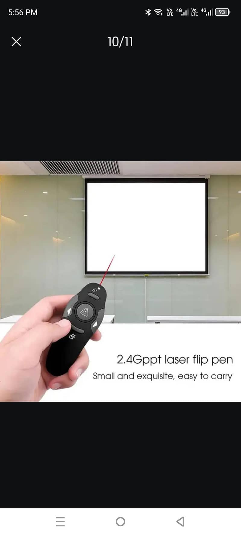 PPT Remote Control hand tool Presenter USB  Power Adapter Pointer 0