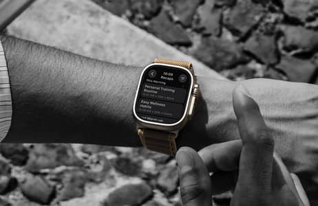 Apple watch ultra 4 (Pin Pack) - Natural Colour and Ocean Band