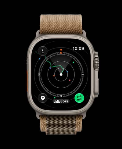 Apple watch ultra 4 (Pin Pack) - Natural Colour and Ocean Band