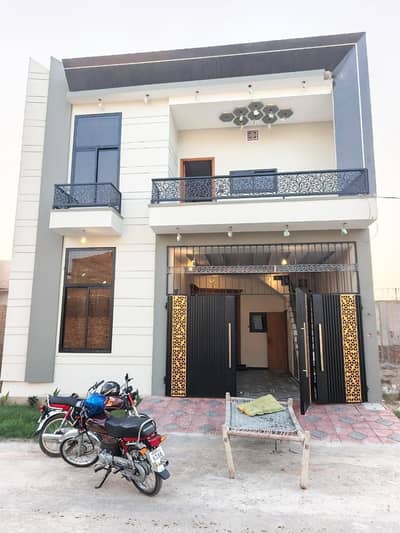 Ajwa garden civil hospital road New brand Spanish 5 marly proper double story house for sale