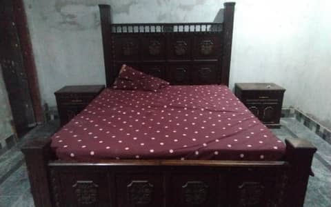 pure wood bed ,