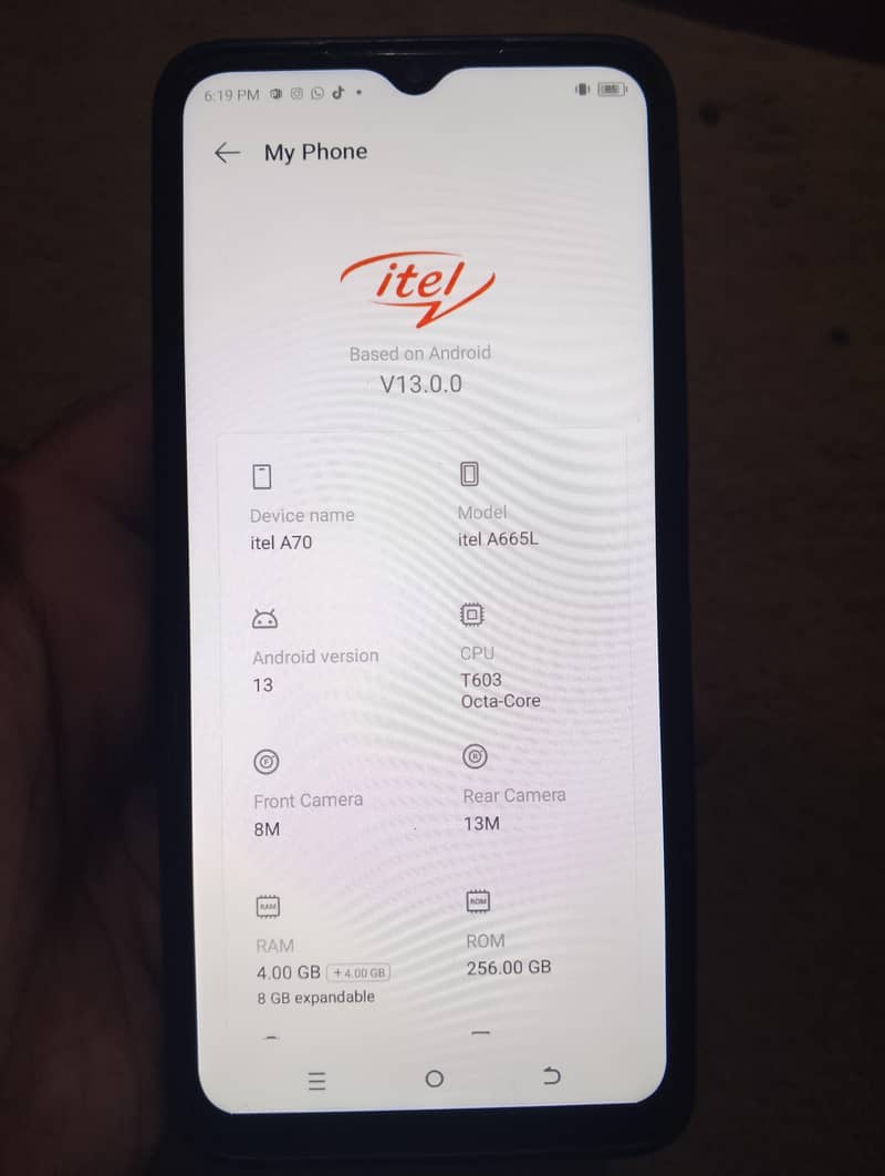 Itel A70 5