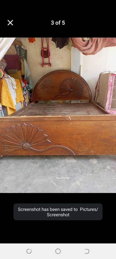 double bed for sell used condition