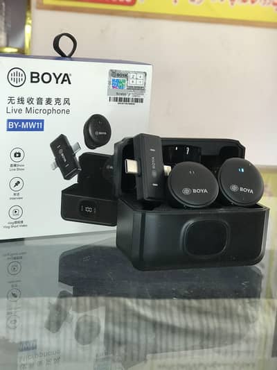 BOYA BY-MW11 Wireless Mic Set (10/10 Condition) - Brand New!