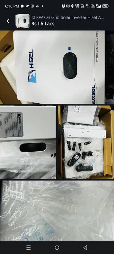 On grid Hisel 10 kw solar inverter never installed brand new