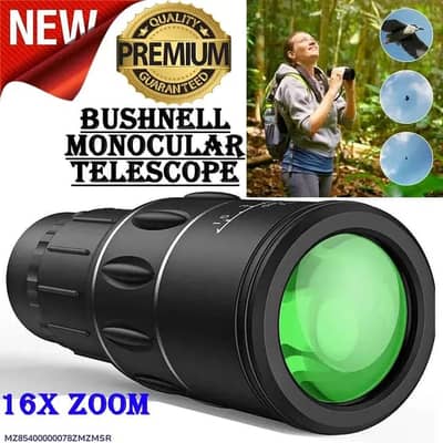  Bushnell 16X52 Monocular Telescope – Portable Long-Range Vi