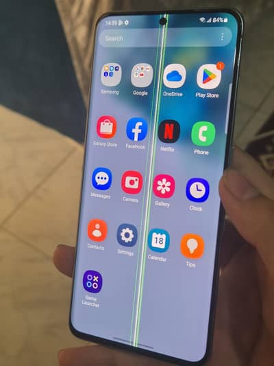 Samsung Galaxy S20 Line wali Display ha panel screen Ha Sirf finger ok