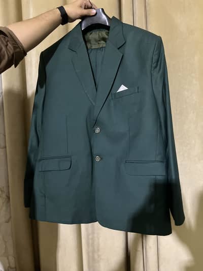Premium Dark Green Men’s Formal Blazer – Elegant Style